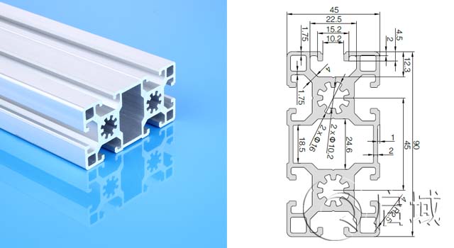 欧标4590B标准型铝型材