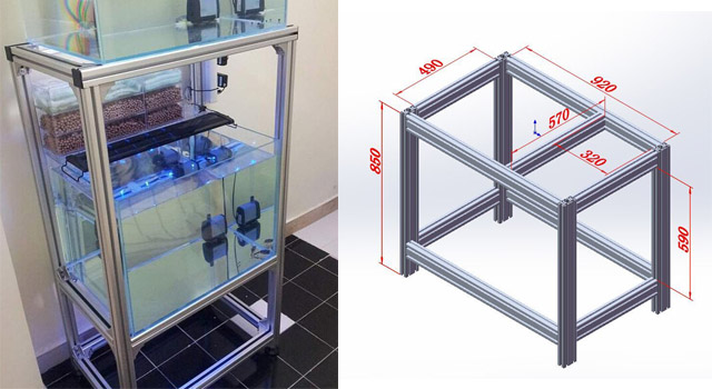 铝型材鱼缸 铝型材鱼缸